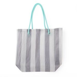 Mesh Bag Beige Tote Beach Bag - Bullseye's Playground